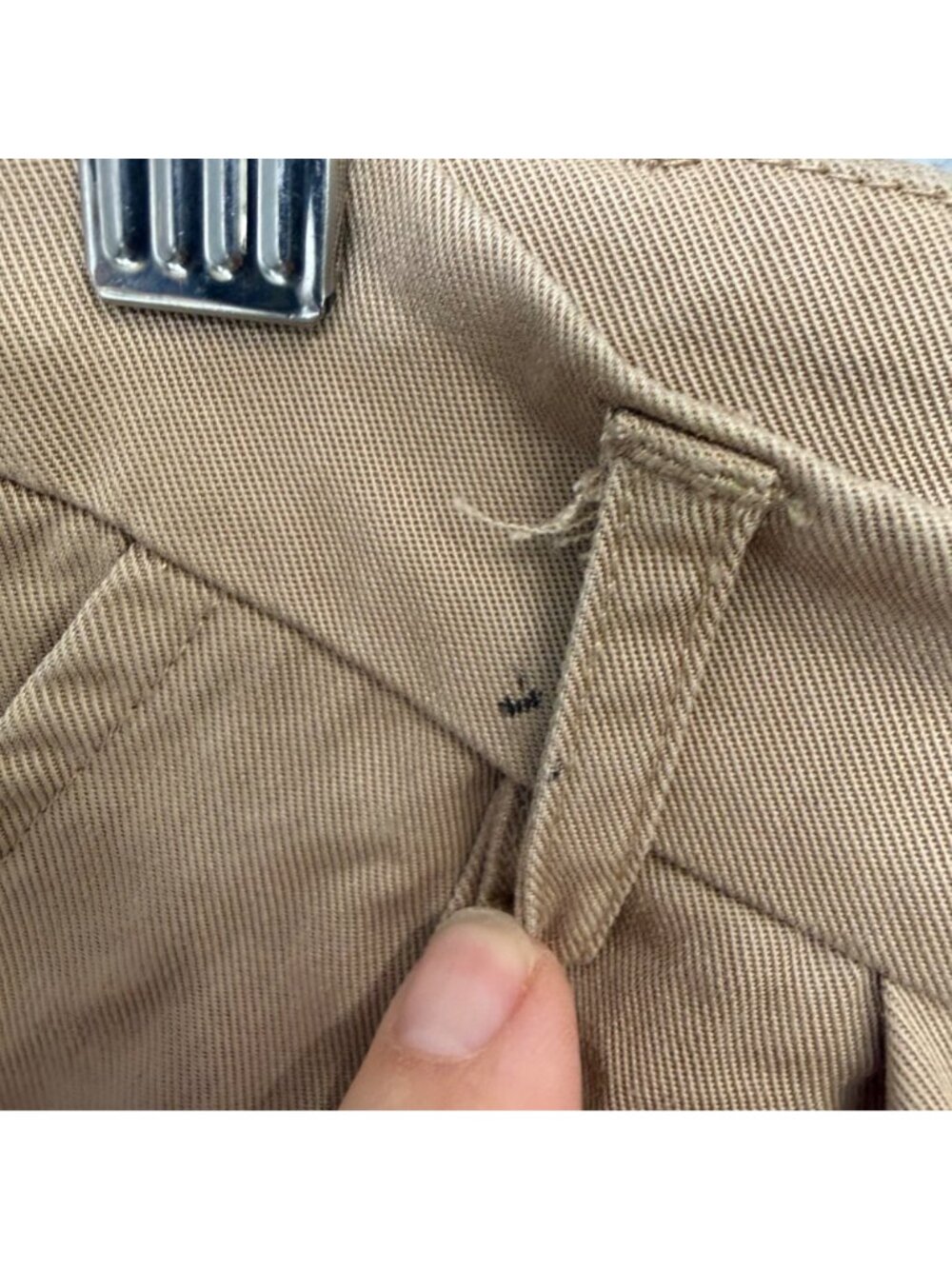 REFORMATION petites mason pants in khaki size 0P - Picture 5 of 8